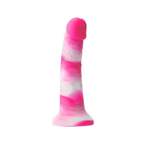 Dildo Clasic Colours Pleasures Yum Yum, Roz, 17.5 Cm