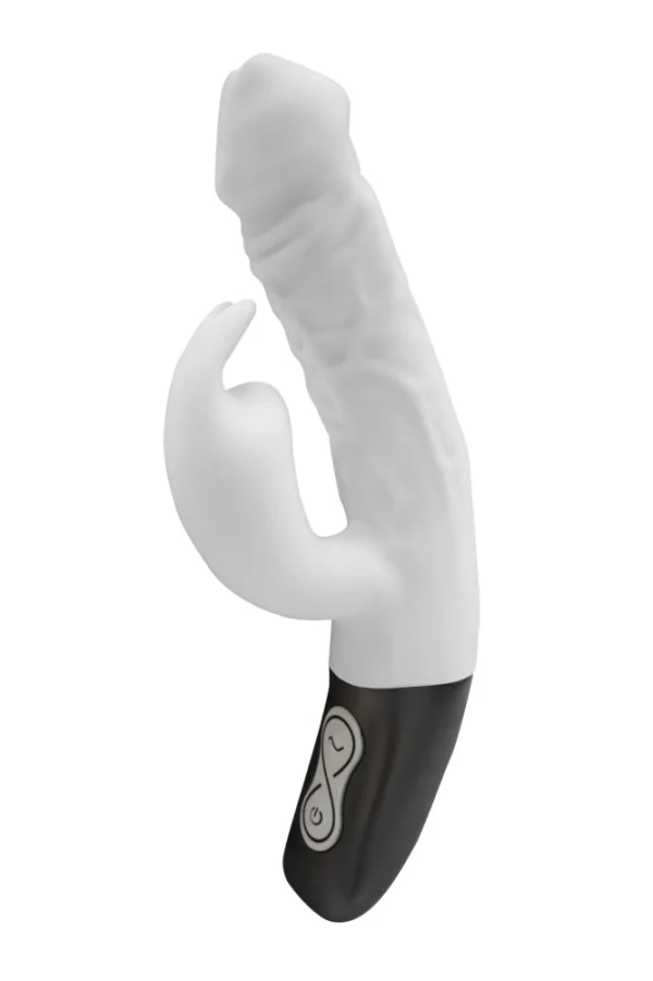 Titanz 7" Silicone Rechargeable Vibrator In Ivory White_b15o25_4