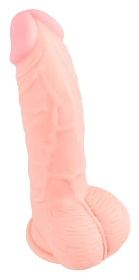 Dildo Clasic Cu Ventuza, Natural, 20 Cm