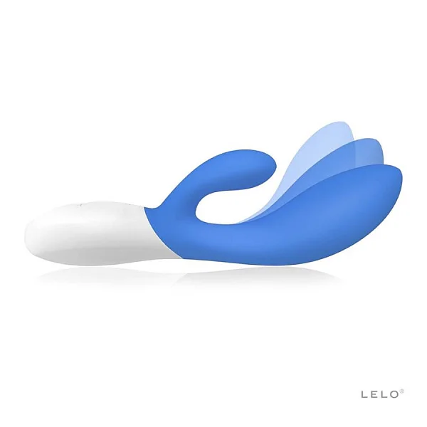Vibrator Rabbit Ina 2, Albastru, 20 Cm