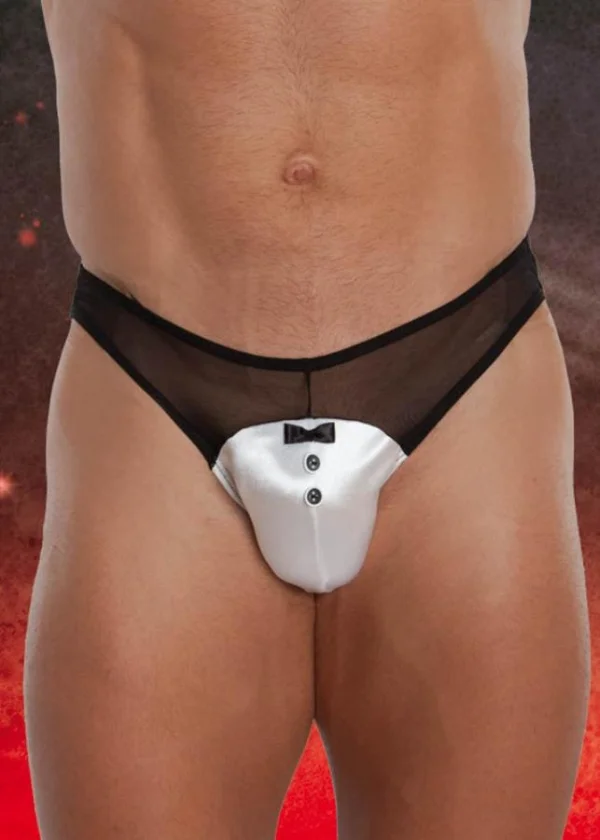 Chiloti Fantezie Tanga, Alb, M/l