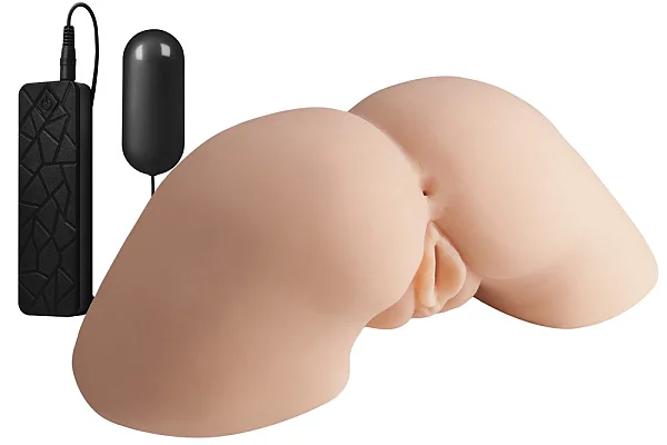 Masturbator 2-in-1 Vagin + Anus Cu Vibratii Xxx To-go I
