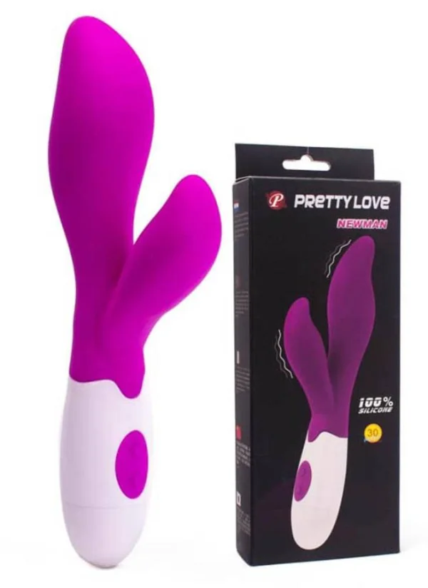Vibrator Rabbit Newman, Violet, 20 Cm
