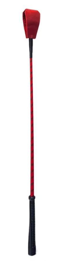 Cravasa Din Piele, Rosu + Negru, 66 Cm