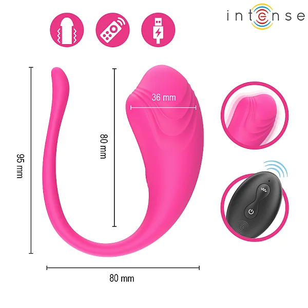 Ou Vibrator Olivia Intense Roz Cu Telecomanda
