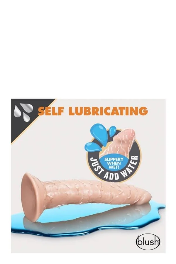 Dildo Realistic Auto-lubrifiant Dr. Skin, Natural, 19 Cm