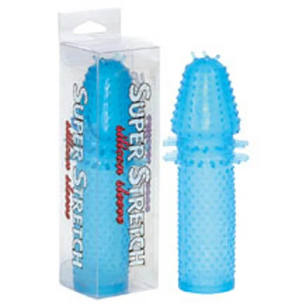 Extensie/manson Penis Super Stretch, Albastru, 15 Cm