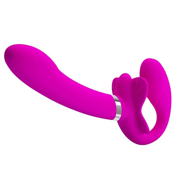Strap-on Dublu Cu Vibratii Valerie