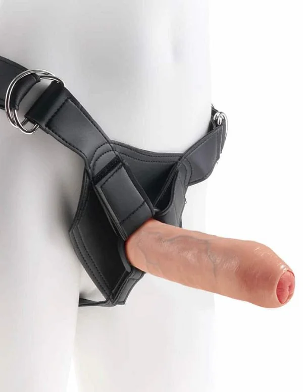 Ham Strap-on Cu Dildo King Cock Necircumcis, Natural, 17.8 Cm